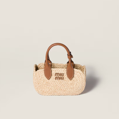[MIU MIU] 라피아 핸드백 상품 이미지